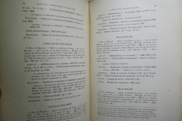 CALVADOS Répertoire sommaire des documents antérieurs à 1800 – Image 4