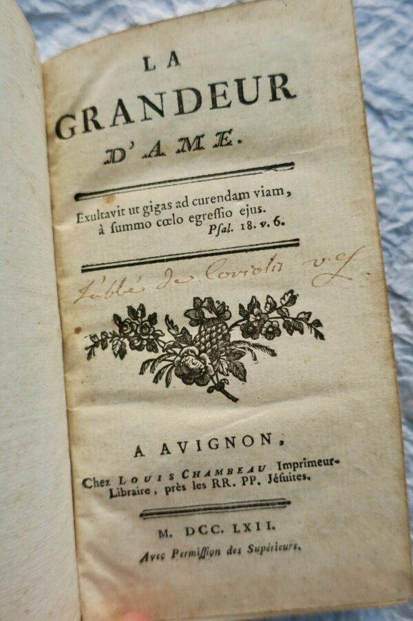 CARACCIOLI La Grandeur d'Ame 1762 – Image 3