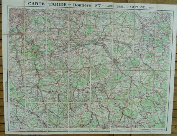 Carte Routiere No. 7: Environs de Paris Section Sud Est. Taride – Image 4