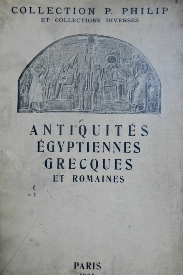 Collection P. Philip et collections diverses. Antiquités Égyptiennes grecques... – Image 3