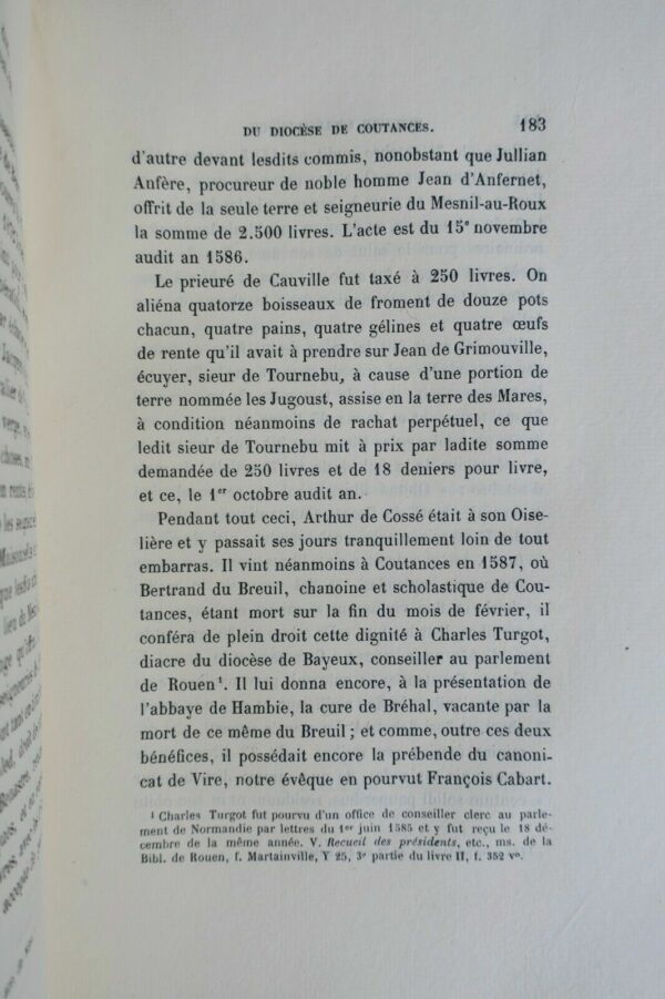 Coutances  Histoire ecclésiastique du Diocèse de Coutances 1874 – Image 8