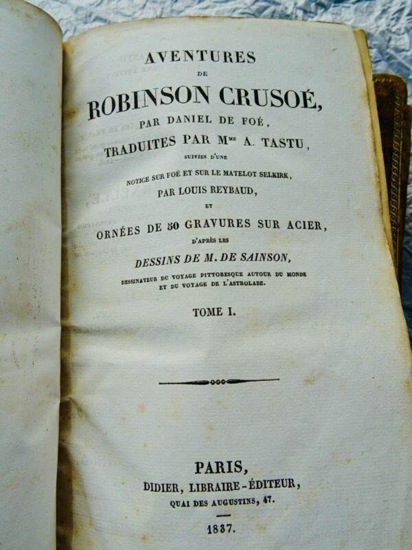 DE FOE Aventures de Robinson Crusoé 1837 – Image 7