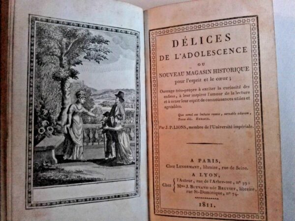 DELICES DE L'ADOLESCENCE OU NOUVEAU MAGASIN HISTORIQUE POUR L'ESPRIT 1811