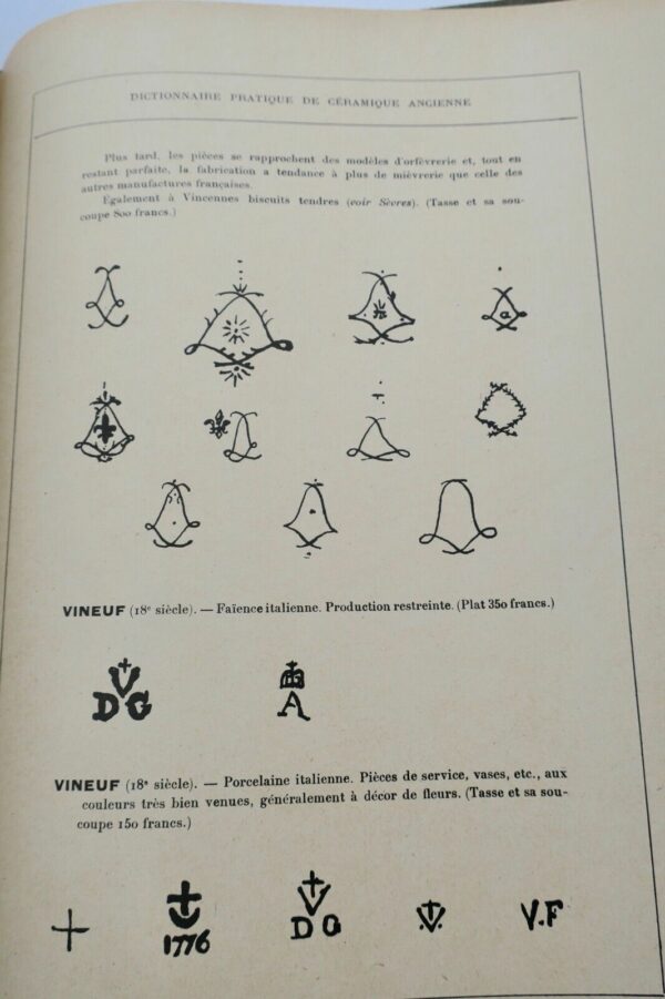 DICTIONNAIRE PRATIQUE DE CERAMIQUE ANCIENNE 1925 – Image 4