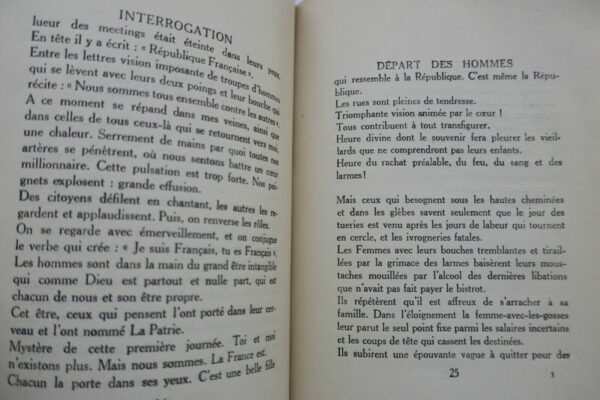 DRIEU LA ROCHELLE Interrogation. Poèmes 1917 – Image 5