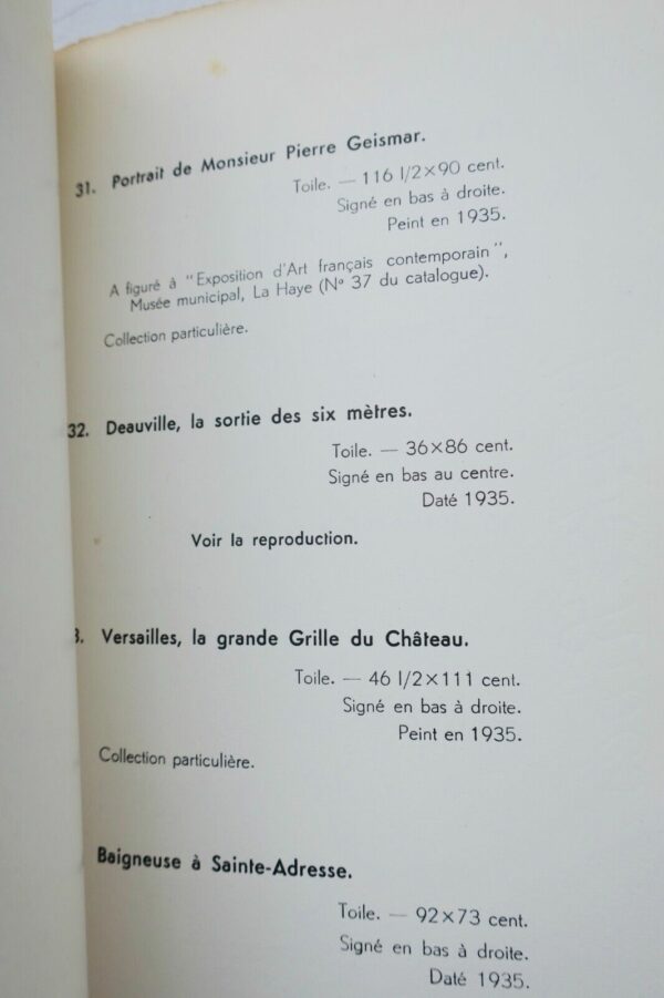 DUFY Oeuvres récentes de Raoul Dufy. Juin 1936 – Image 3