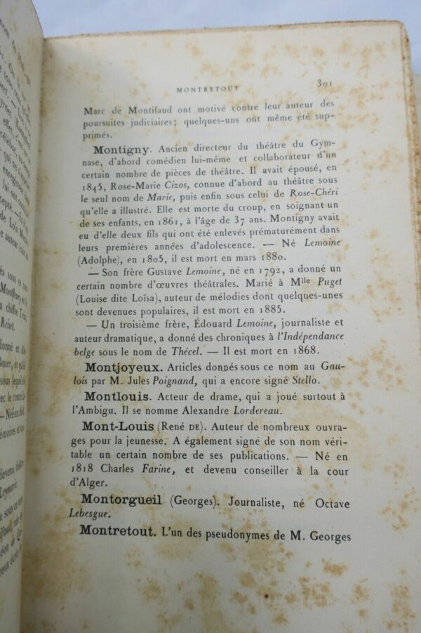 Dictionnaire des pseudonymes recueillis par Georges d'Heylli 1887 – Image 4