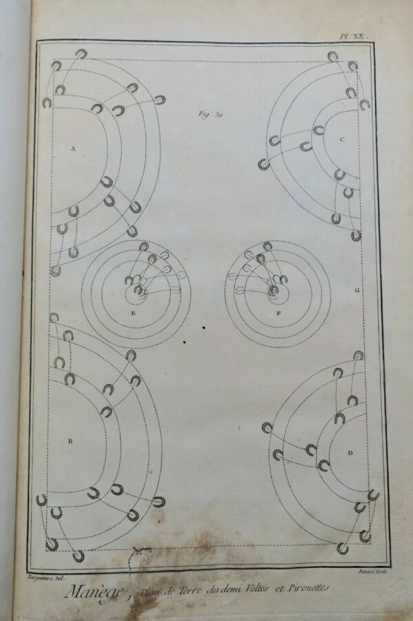 EQUITATION manège et équitation   planches recueil 18e siècle – Image 7