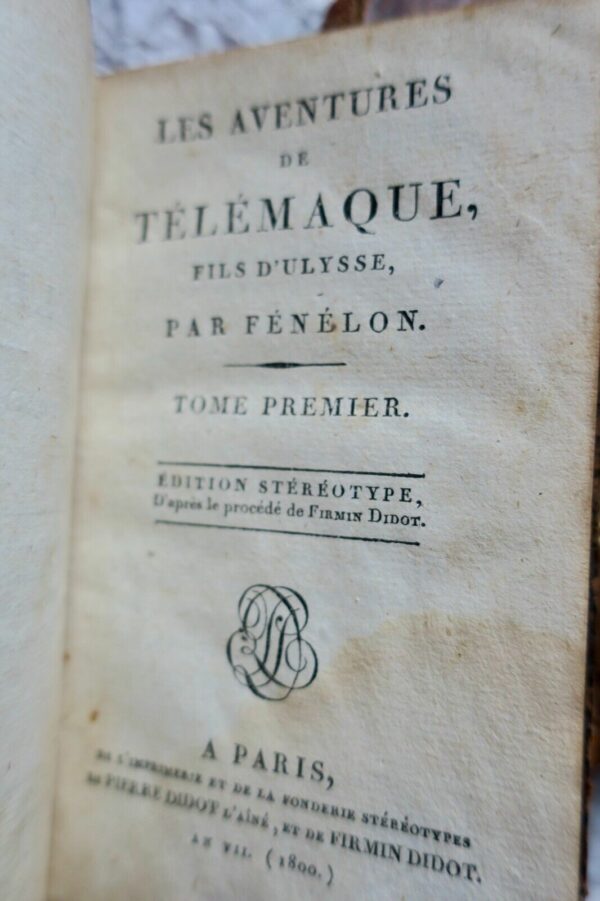 FENELON  Aventures de Télémaque 1800 87 x 137 mm. – Image 6