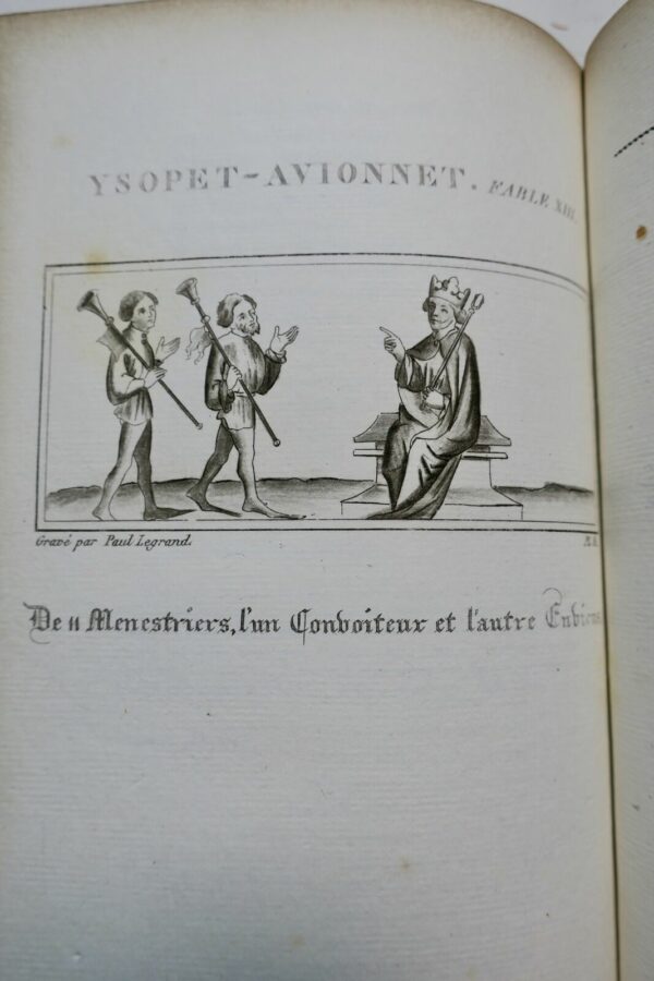  Fables inédites des XIIe, XIIIe et XIVe siècles, et Fables de La Fontaine 1825