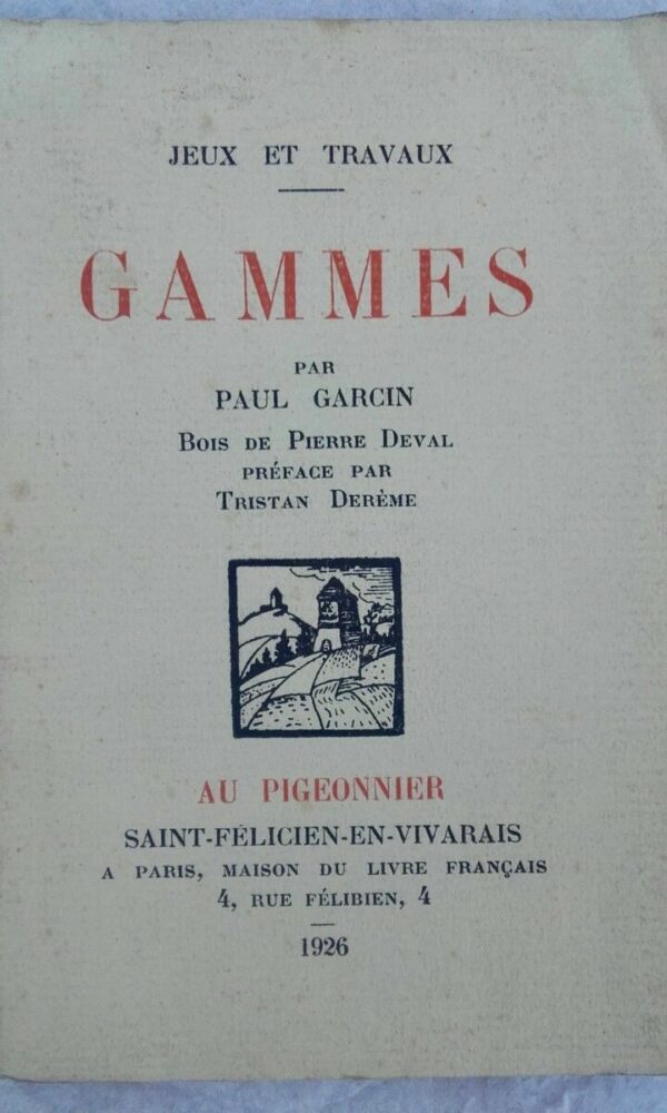 GARCIN (Paul) Gammes – Image 3