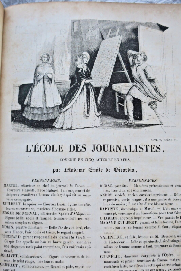 GIRARDIN L'école des journalistes: comédie en cinq actes et en vers