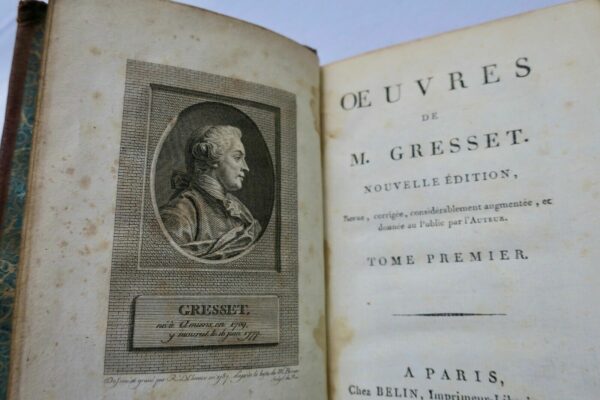 GRESSET OEUVRES DE M. GRESSET 1805 – Image 3