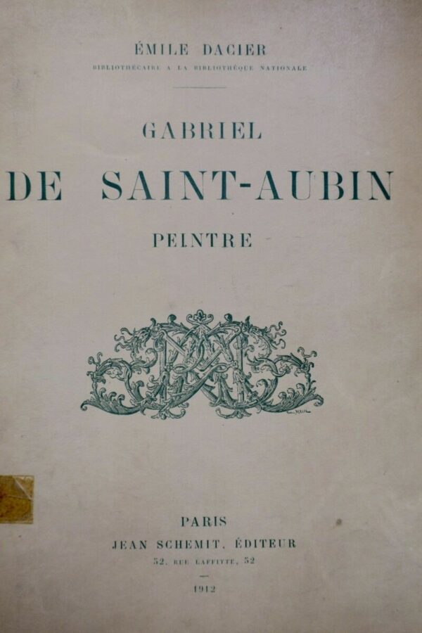 Gabriel de Saint-Aubin, peintre. 1912 – Image 3