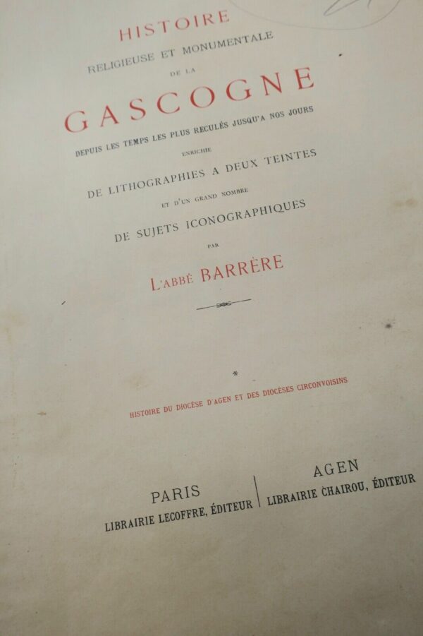 Gascogne Histoire Religieuse et Monumentale de la Gascogne depuis les Temps... – Image 3