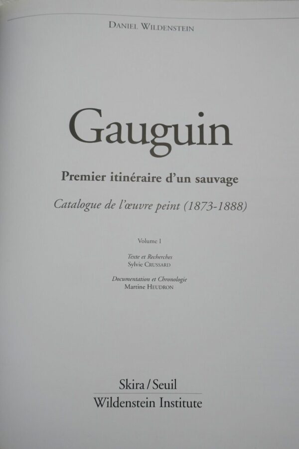 Gauguin, Paul Daniel Wildenstein CATALOGUE DE L'OEUVRE PEINT – Image 16