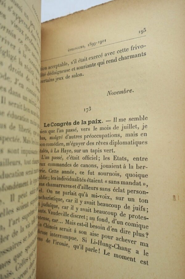 Gourmont, Rémy de  Epilogues : reflexions sur la vie EO 1904 – Image 5