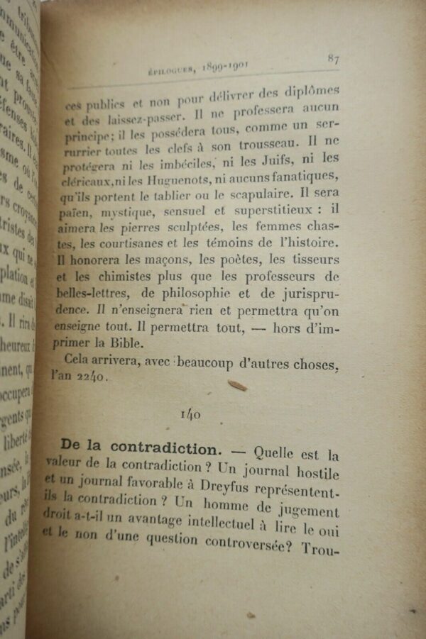 Gourmont, Rémy de  Epilogues : reflexions sur la vie EO 1904 – Image 6