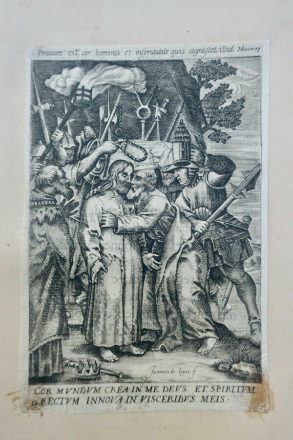 Gravure pieuse 16 ème Joannes de Loysi