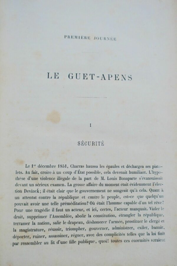 Hugo Victor Histoire d'un crime : Deposition d'un témoin 1879 – Image 12