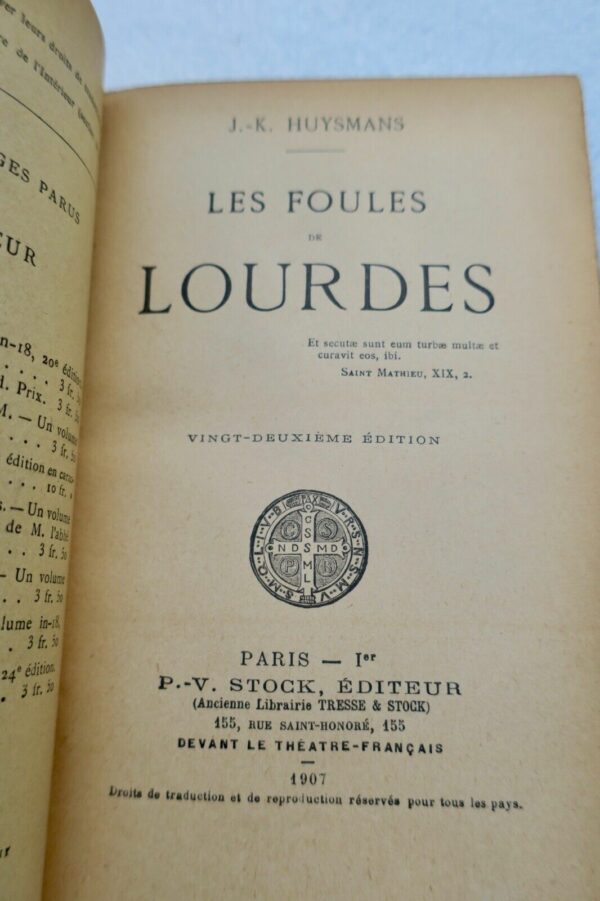 Huysmans LES FOULES DE LOURDES 1907 – Image 5