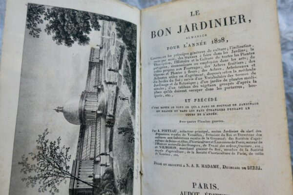 JARDIN bon jardinier. Almanach agricole pour l'année 1828