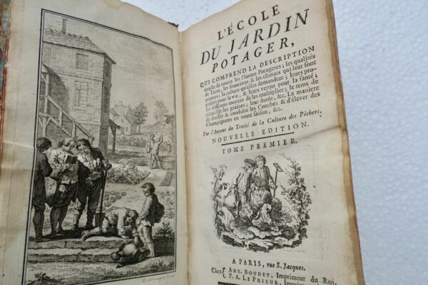 Jardin  L'ECOLE DU JARDIN POTAGER 1752