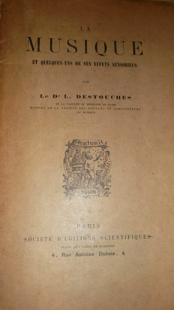 LA MUSIQUE et quelques uns de ses effets sensoriels