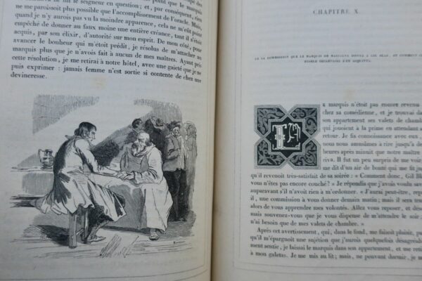 LE SAGE  Histoire de Gil Blas de Santillane - Vignettes de Jean Gigoux 1835 – Image 12