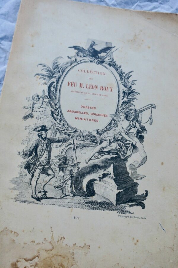 Léon Roux Catalogue de Dessins Anciens, Aquarelles et Gouaches 1903