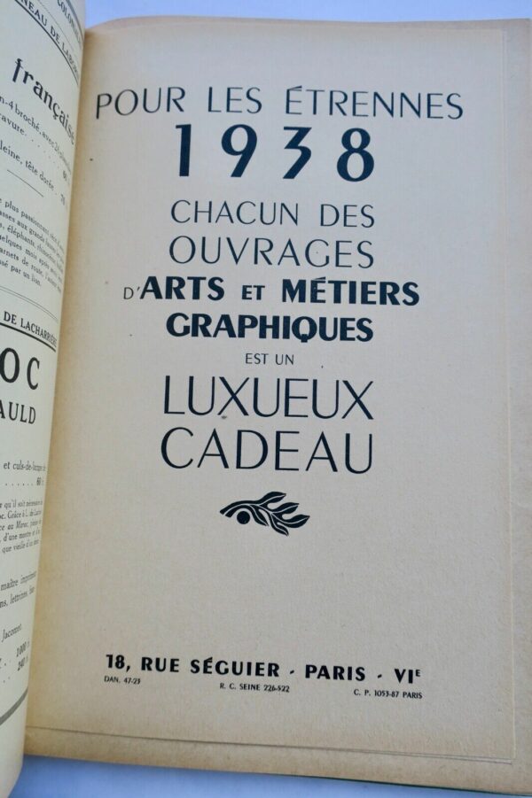 Livres d'étrennes & publications périodiques pour l'année 1938 LIBRAIRIE – Image 8