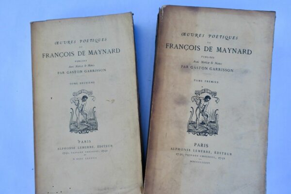 MAYNARD François de Oeuvres poétiques de François de Maynard