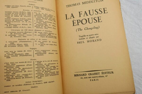 MIDDLETON (Thomas) / MORAND (Paul) La fausse épouse. S.P. – Image 9