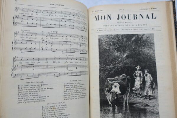 MON JOURNAL - RECUEIL MENSUEL POUR LES ENFANTS 1885-1887