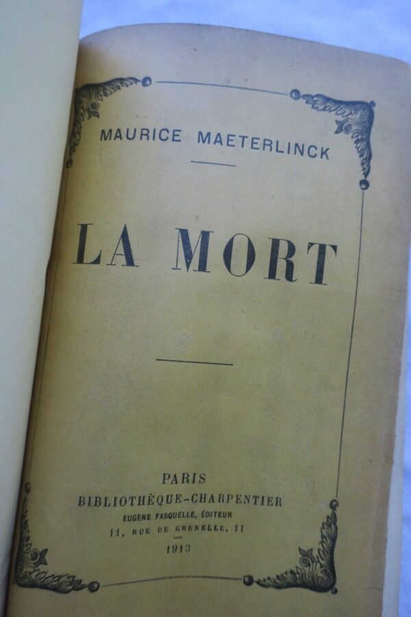 Maeterlinck La Mort + dédicace + .. – Image 4