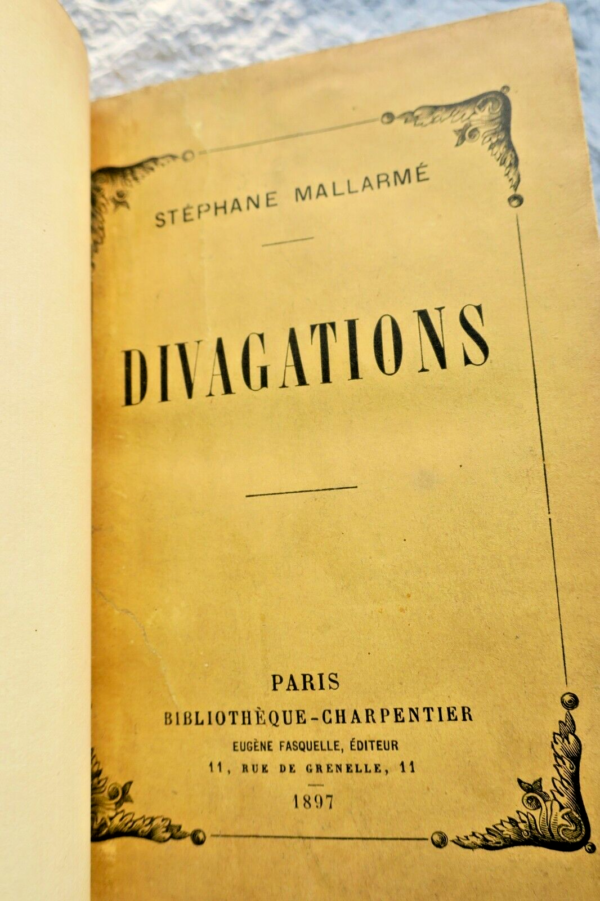 Mallarmé  Divagations 1897 EO – Image 4