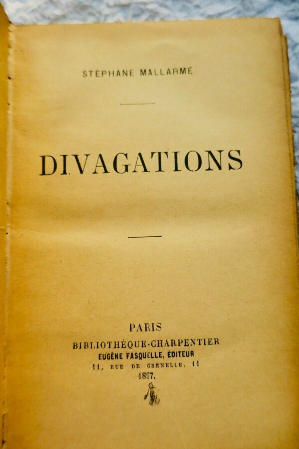 Mallarmé  Divagations 1897 EO – Image 5