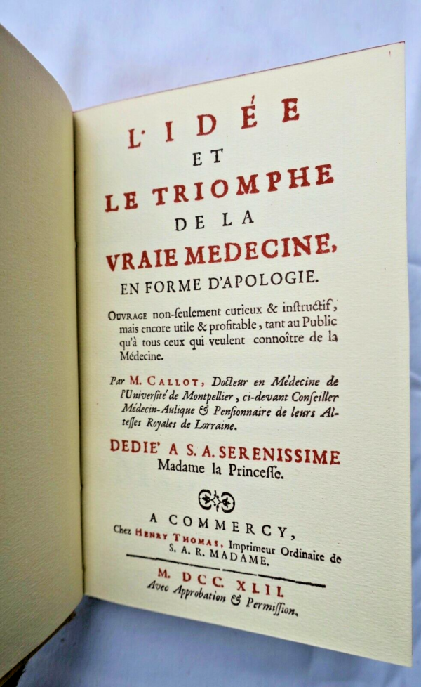 Médecine  CALLOT L'Idée et le Triomphe de la Vraie Médecine – Image 3