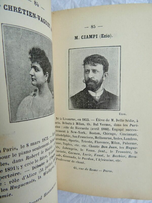 NOS ARTISTES. Portraits et biographies suivis d'une notice... 1895 – Image 5