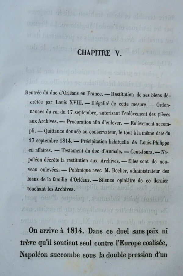 Orléans LASSALLE  Histoire et Politique de la Famille d'Orléans 1853 – Image 3