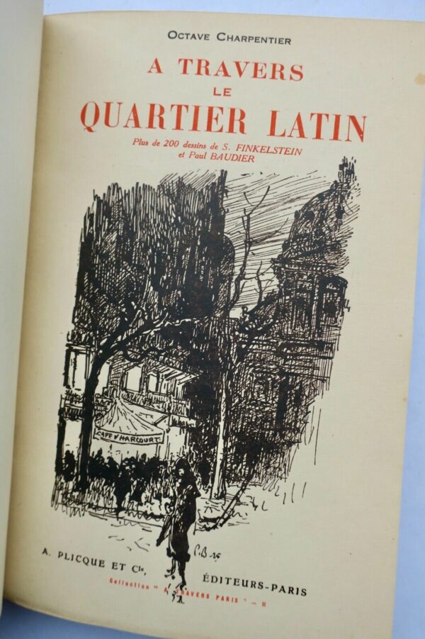 PARIS A travers le Quartier Latin Paris, 1925