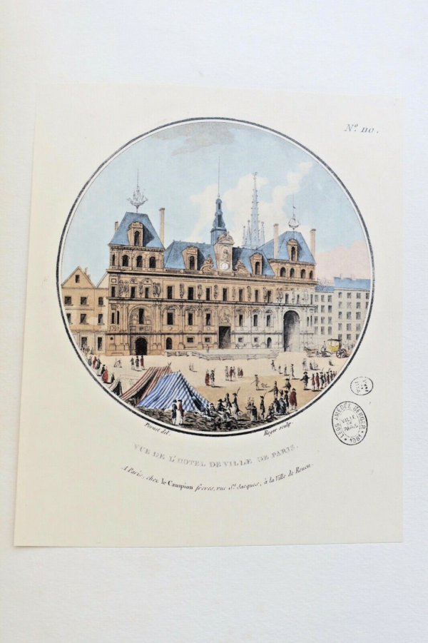 PARIS Hotel de ville de Paris depuis les origines jusqu'en 1871