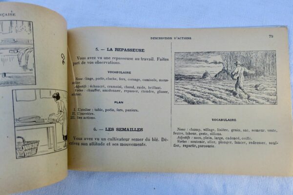 PRATIQUE DU VOCABULAIRE ET DE LA COMPOSITION FRANCAISE 1929 – Image 4