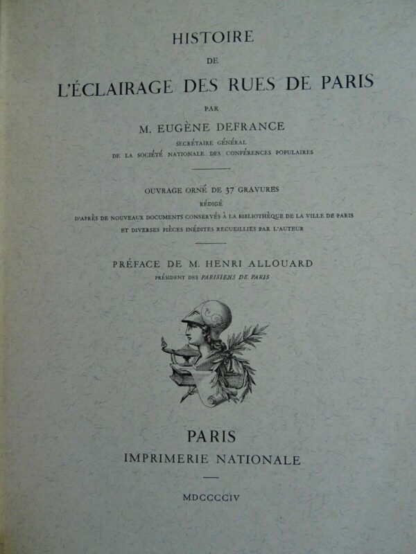 Paris Histoire de l'éclairage des rues de Paris 1904 – Image 3