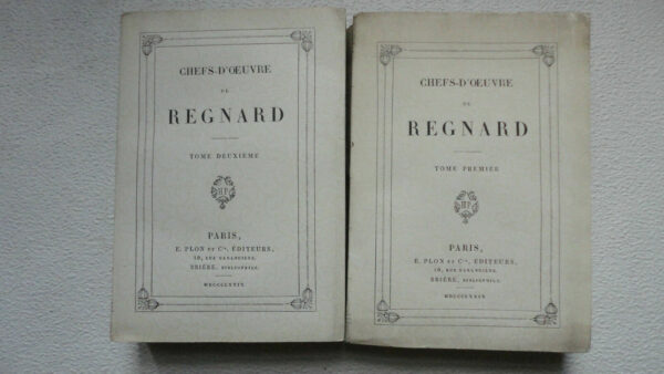 REGNARD Chefs-d'Oeuvre de Regnard (2/2 Complet) 1879