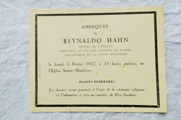 RENALDO HAHN PROUST Lettre autographe manuscrite signée – Image 4