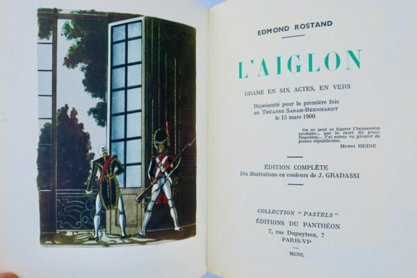 ROSTAND Edmond : L'Aiglon. Drame en six actes, en vers GRADASSI – Image 6