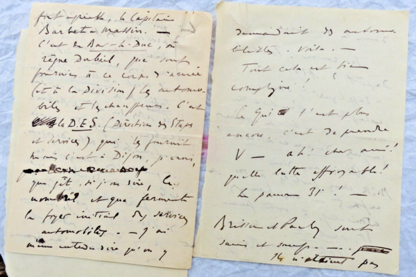 Renaldo HAHN (PROUST) lettre autographe manuscrite & signée GUERRE – Image 5