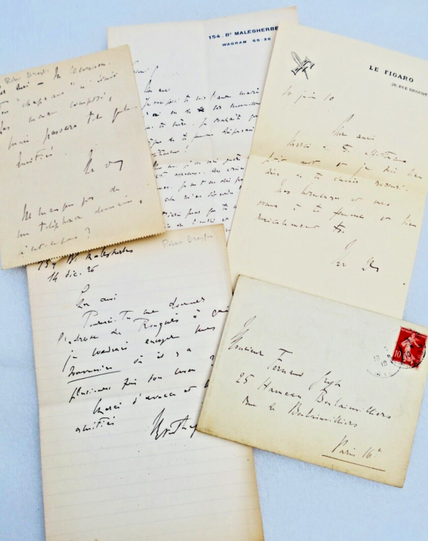 Robert Dreyfus à Fernand Gregh lettres autographes manuscrites