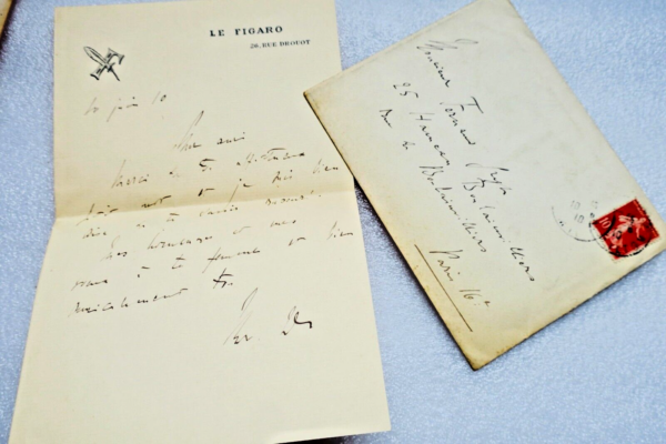 Robert Dreyfus à Fernand Gregh lettres autographes manuscrites – Image 8